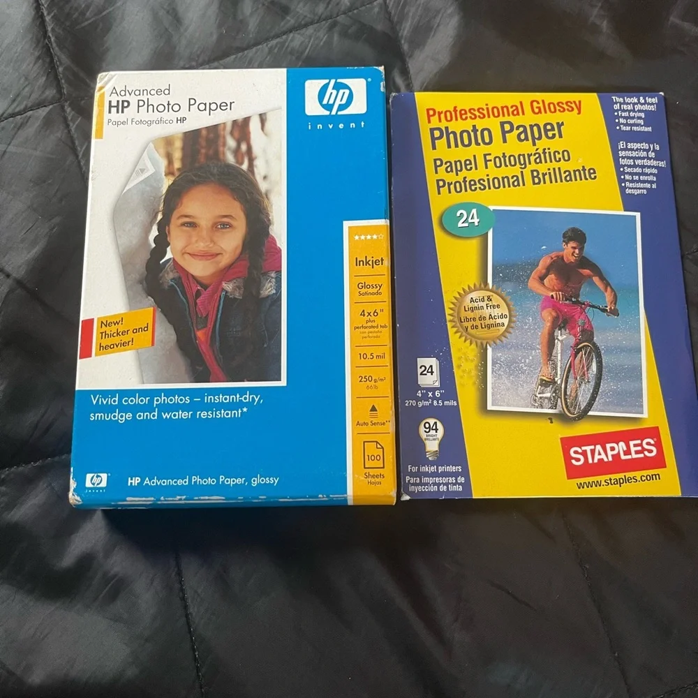New HP Photo Paper Set